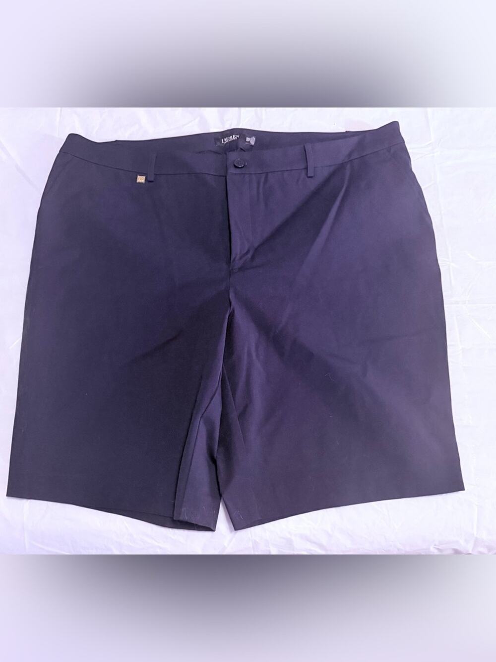 Lauren Ralph Lauren Women's Navy Bermuda Shorts